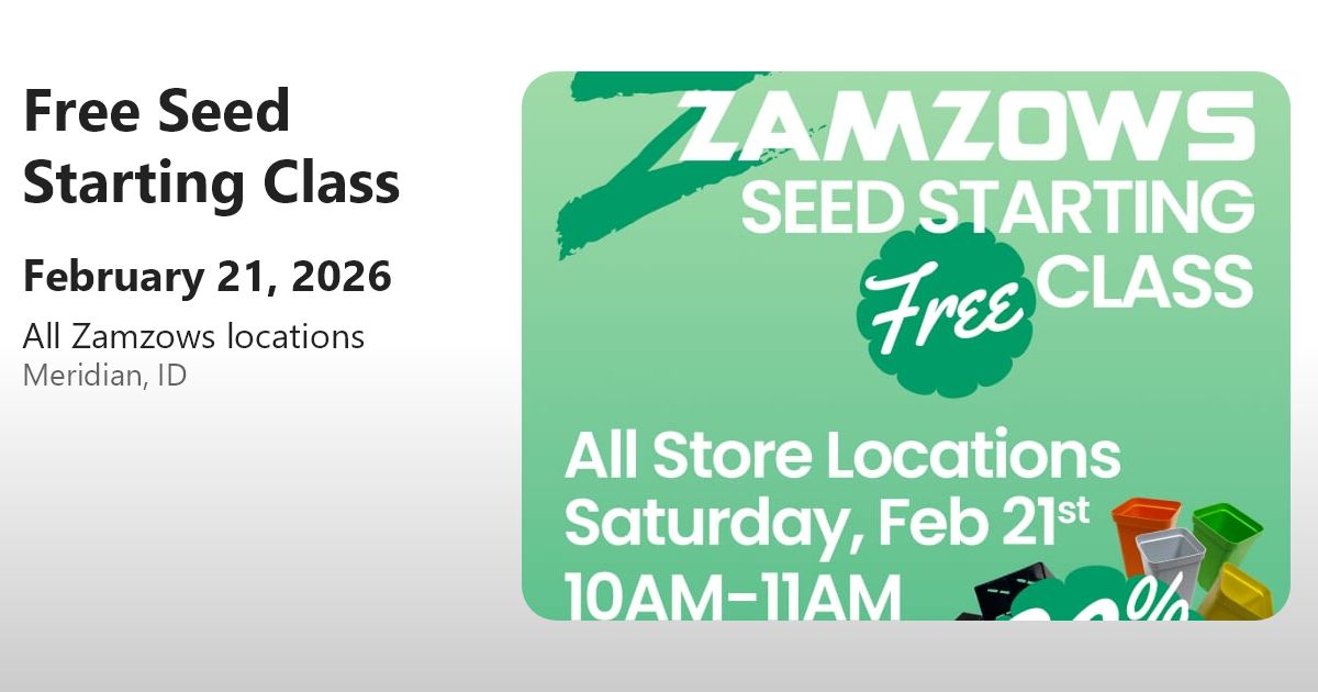 Free Seed Starting Class